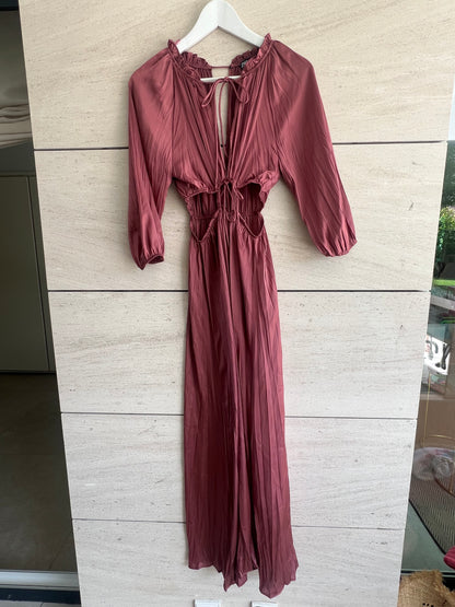 ZARA. Vestido largo aberturas. T XS