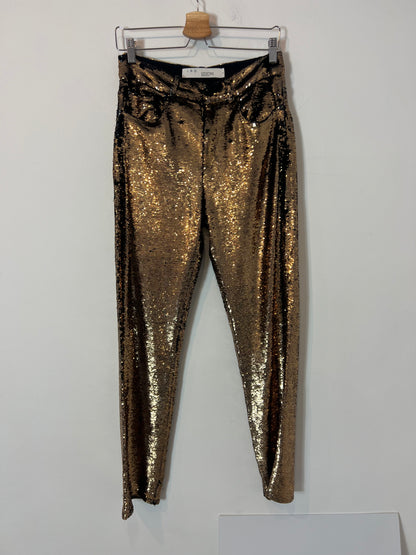 IRO. Pantalón largo lentejuelas T.36