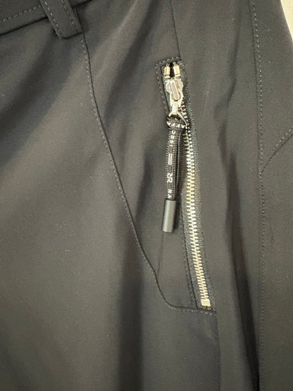 RAFFAELLO ROSSI. Pantalón negro textura