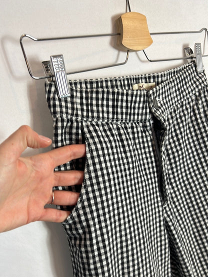 HOLLSITER. Pantalón cintura elástica vichy. T XS