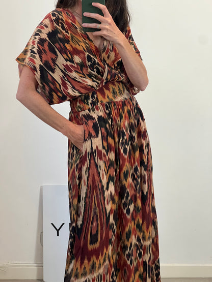 LOUIZON. Vestido largo tie dye T0(xs)