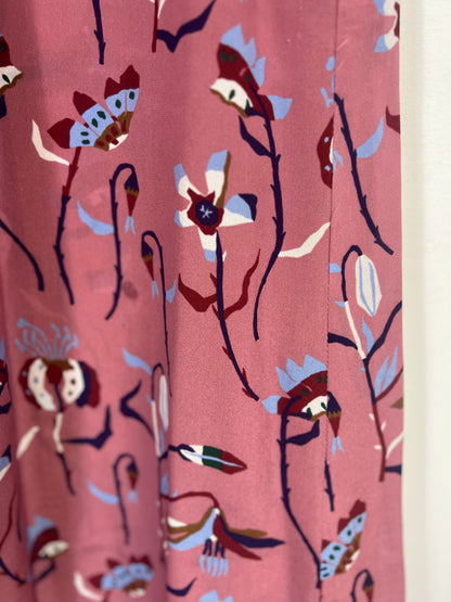 PAUL SMITH. Vestido largo fluido estampado. T S