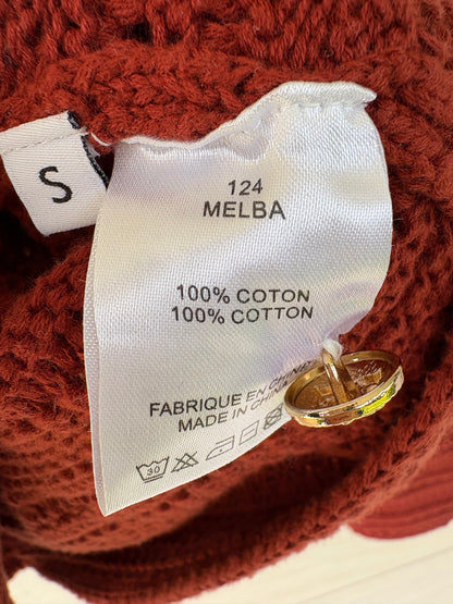 PETITE MENDIGOTE. Chaqueta punto granate