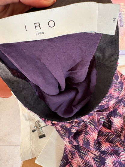 IRO. Falda midi estampada