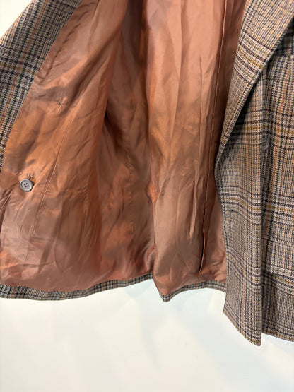 SAINT LAURENT. Americana cuadros lana