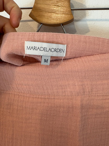 MARIA DE LA ORDEN. Falda pareo rosa cruzada T.m