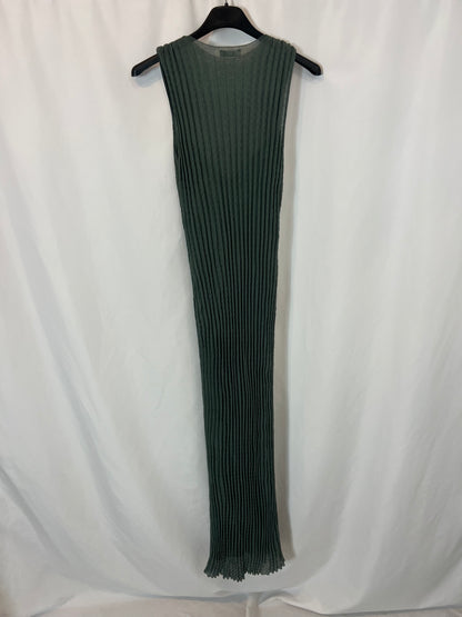 ZARA, Textured green long dress. TS