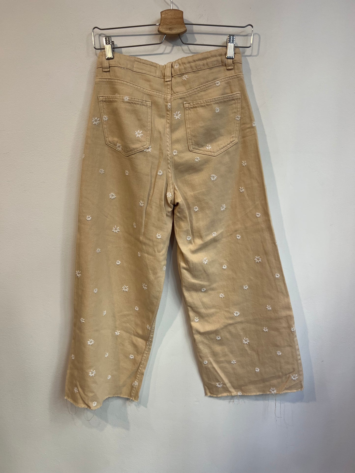 LEFTIES. Lightweight embroidered denim. Size 13-14 years (xs)