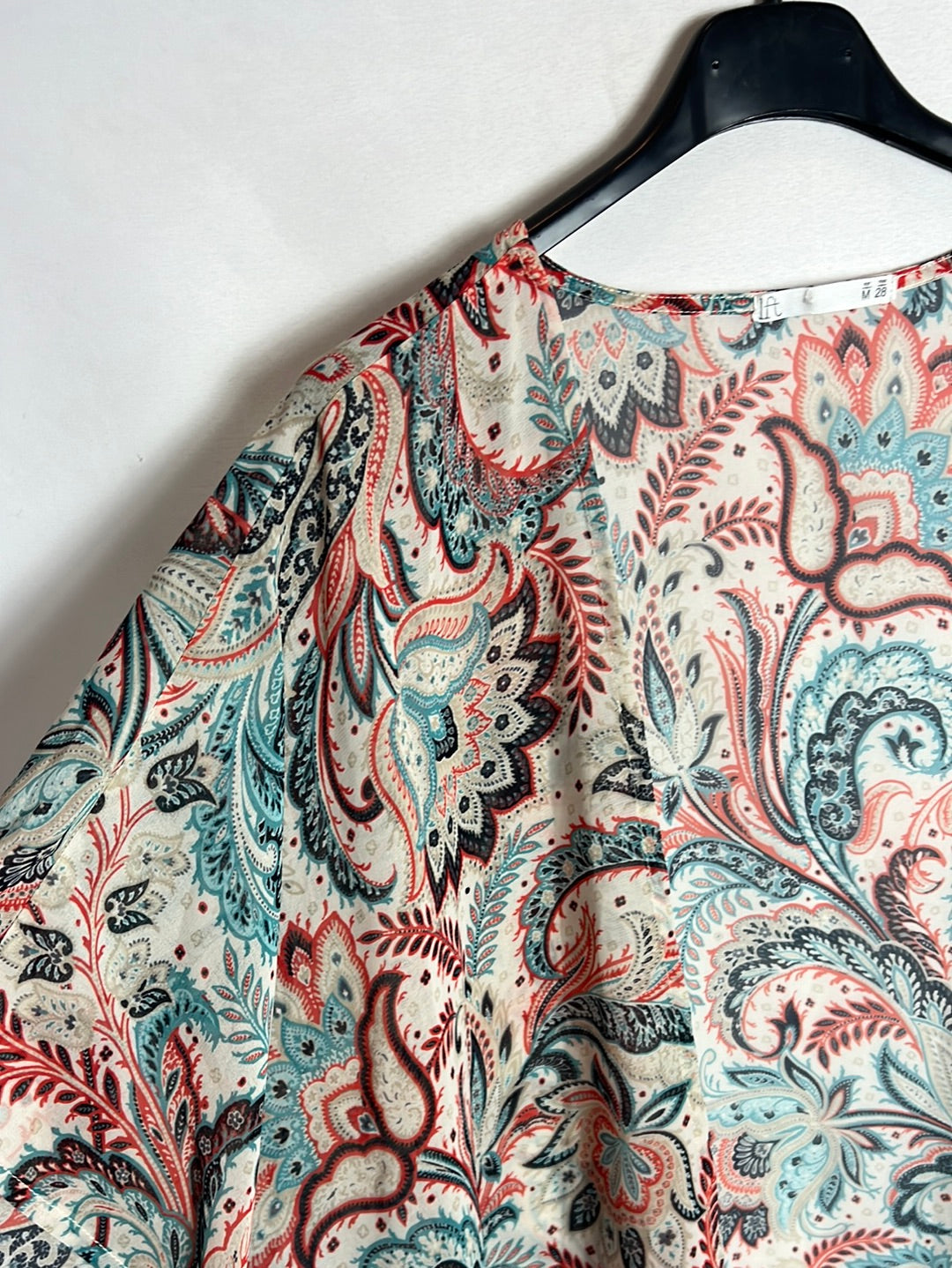 LEFTIES. Kimono fluido estampado. T M