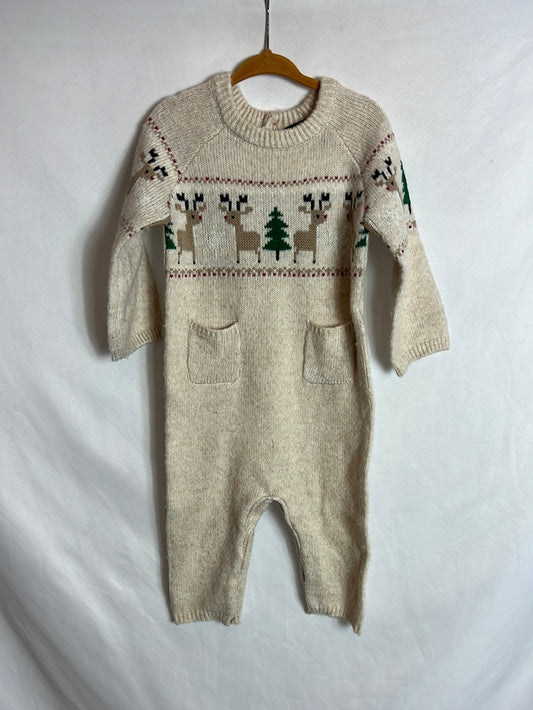 KABI. Christmas knit jumpsuit. Size 18 months