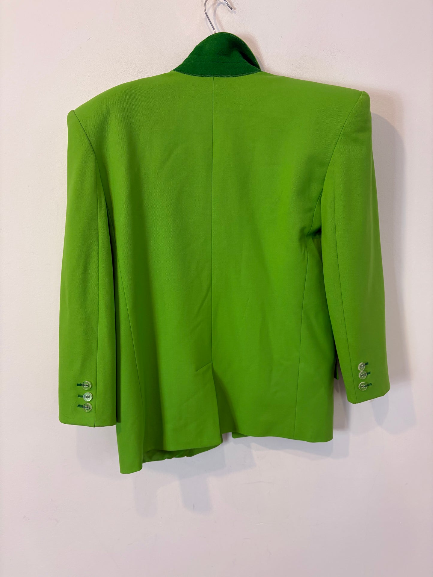 THE ATTICO. Blazer verde hombreras
