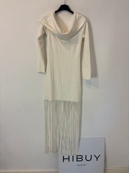 ZARA. White fringed dress. TS