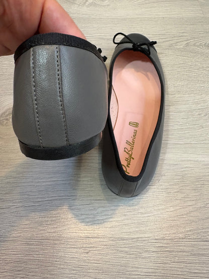 PRETTY BALLERINAS. Bailarinas piel bicolor grises. T 40