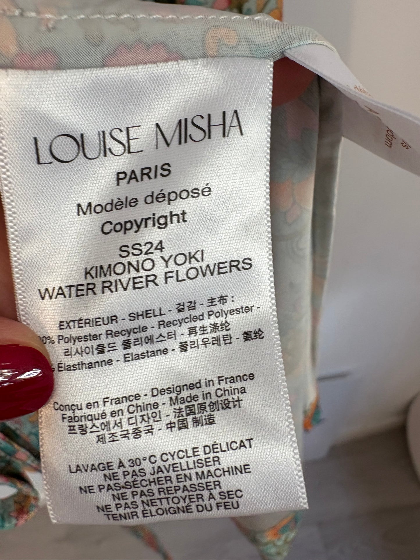 LOUISE MISHA. Kimono estampado floral