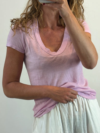 JAMES PERSE. Camiseta algodón malva