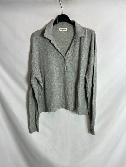 BROWNIE. top gris polero T.s/m
