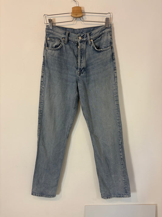 MASSIMO DUTTI. Denim recto abotonado