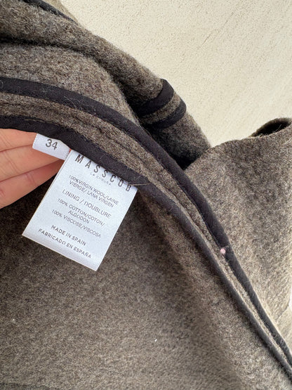 MASSCOB. Abrigo largo lana