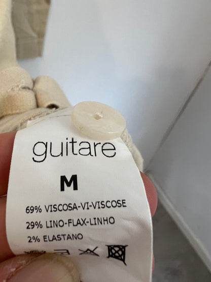GUITARE. Vestido camisero beige T.m