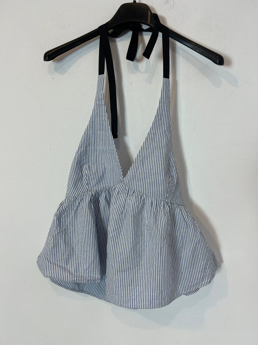 ZARA. Top rayas azul y blanco  T.xs