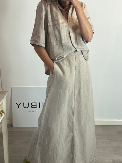 PARFOIS. Long skirt with seams M