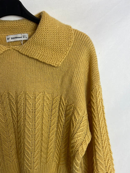 BBWMWOMAN. Jersey polero mostaza T.m