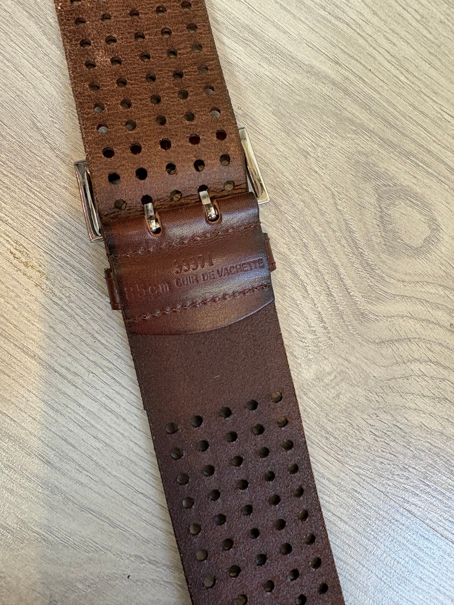 OTRAS. Cinturón piel doble hebilla
