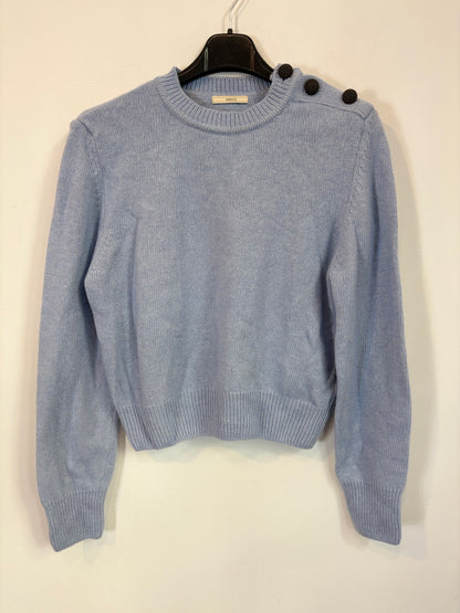 SESSÚN. Jersey azul claro lana