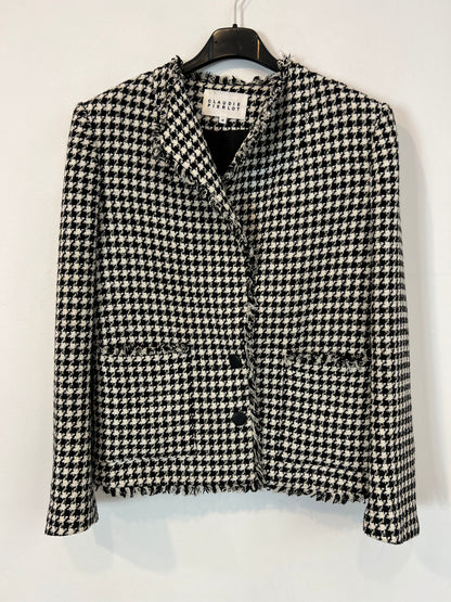 CLAUDIE PIERLOT. Chaqueta tweed pata de gallo. T 38