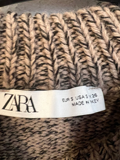 ZARA. Jersey jaspeado botones. T S