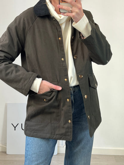 ATELIER EVENE. Dark olive green jacket. TS/M