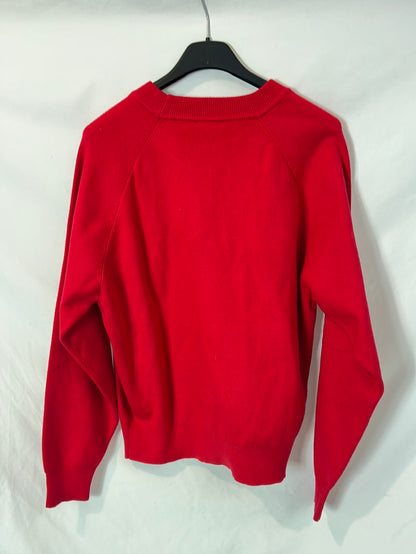 ORFEO. Jersey rojo cuello redondo. T M