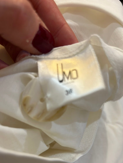 UMO COLLECTION .Falda blanca midi asimétrica T.36