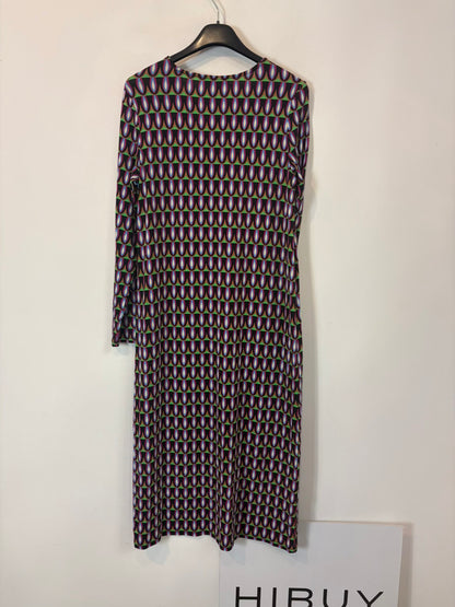 SURKANA. Vestido punto elástico estamapdo