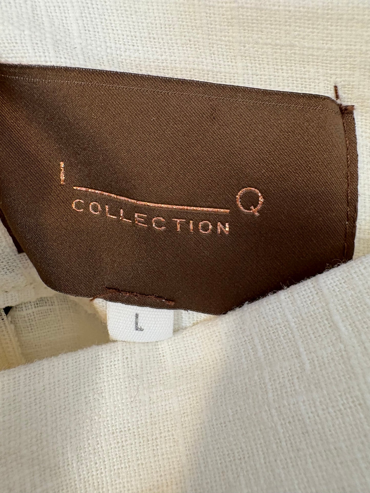 IQ COLLECTION. Falda larga lino bolsillos