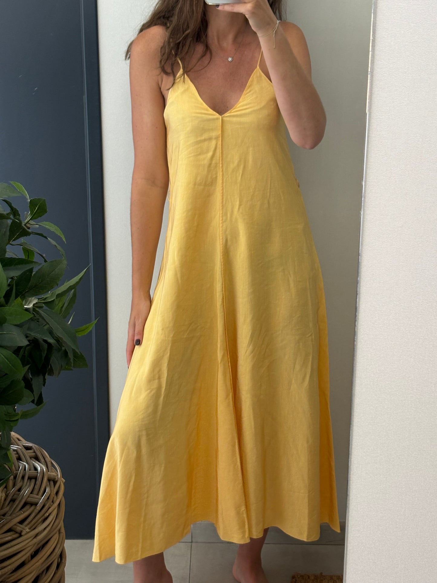 FORTE FORTE. Vestido midi mandarina. T 0 (XS/S)