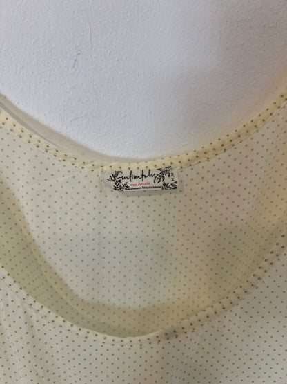 FREE PEOPLE. Mono beige lunares y encaje T.m