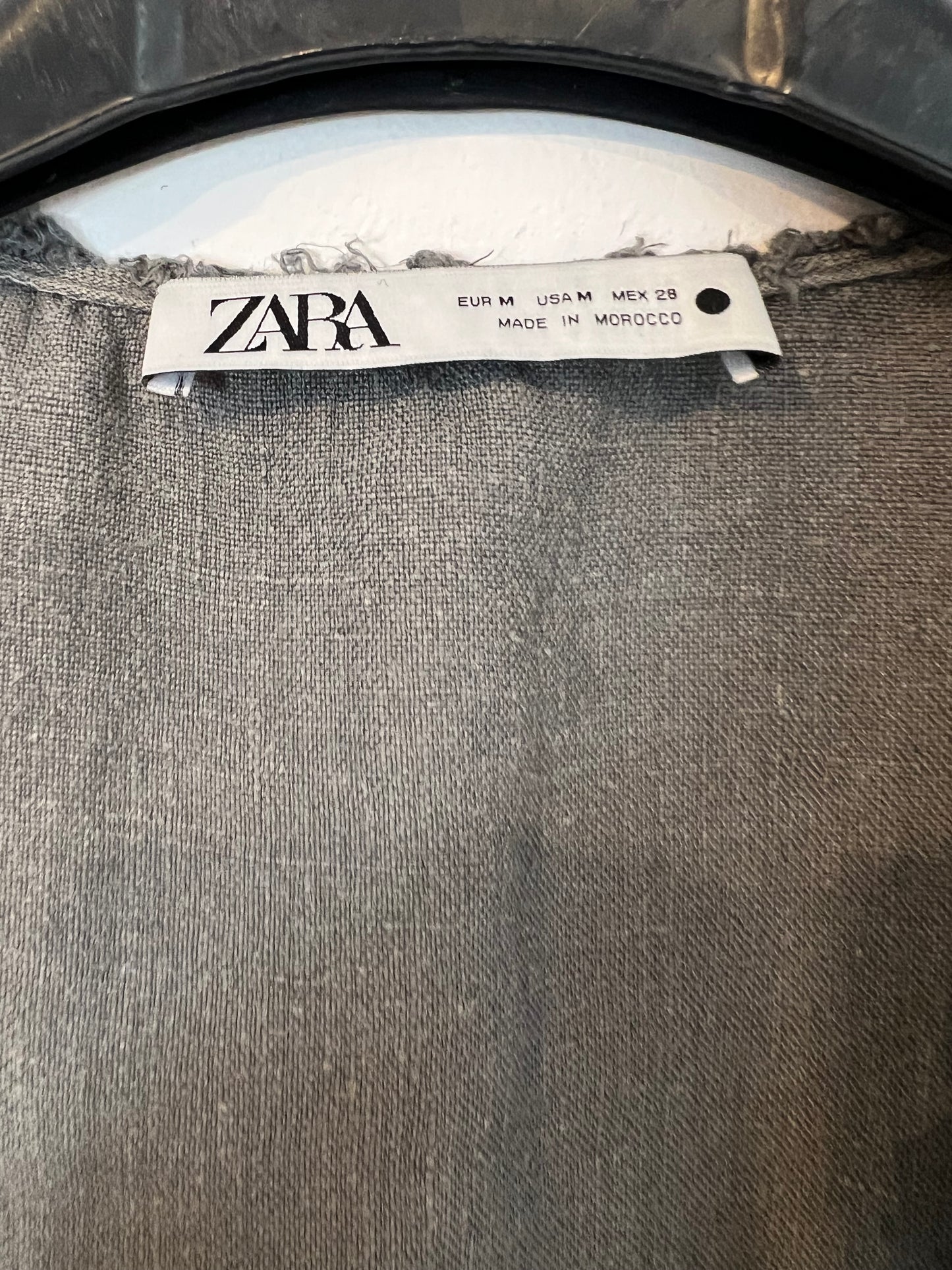 ZARA. Total look gris lino T.s/m