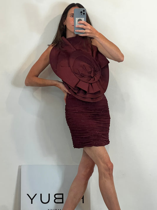 MAGDA BUTRYM x H&M. Mini vestido con maxiflor