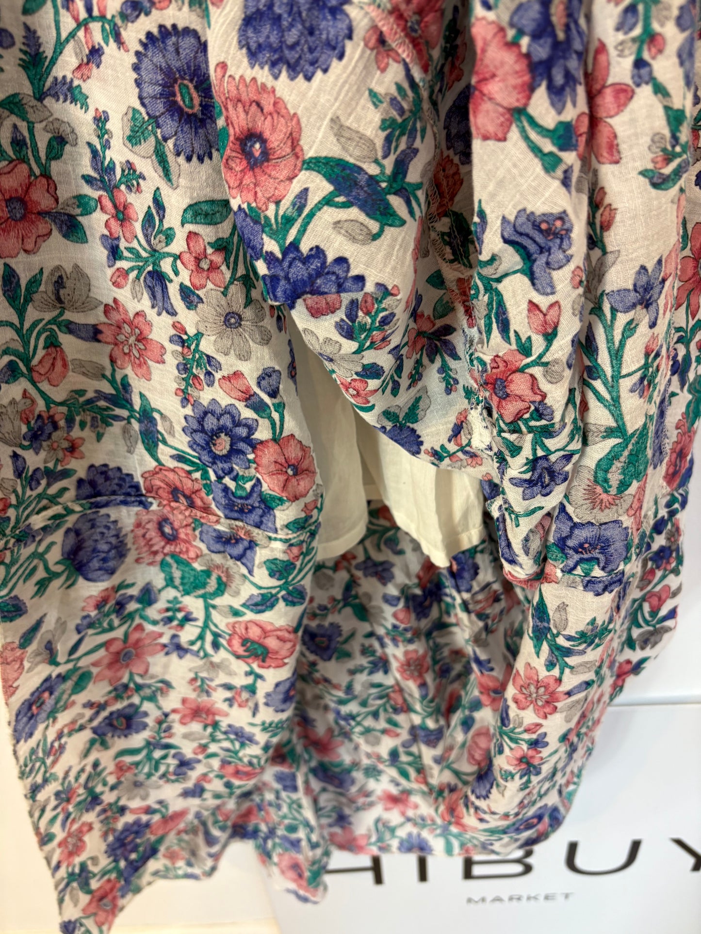 LOUISE MISHA. Vestido largo estampado floral