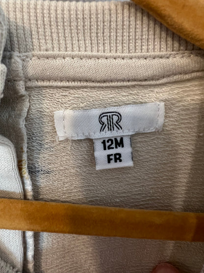 OTRAS. Sudadera beiges dibujos. T 12 meses