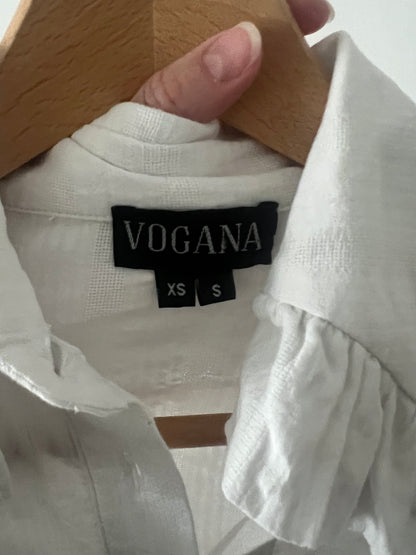 VOGANA. Blusa rayas cuello