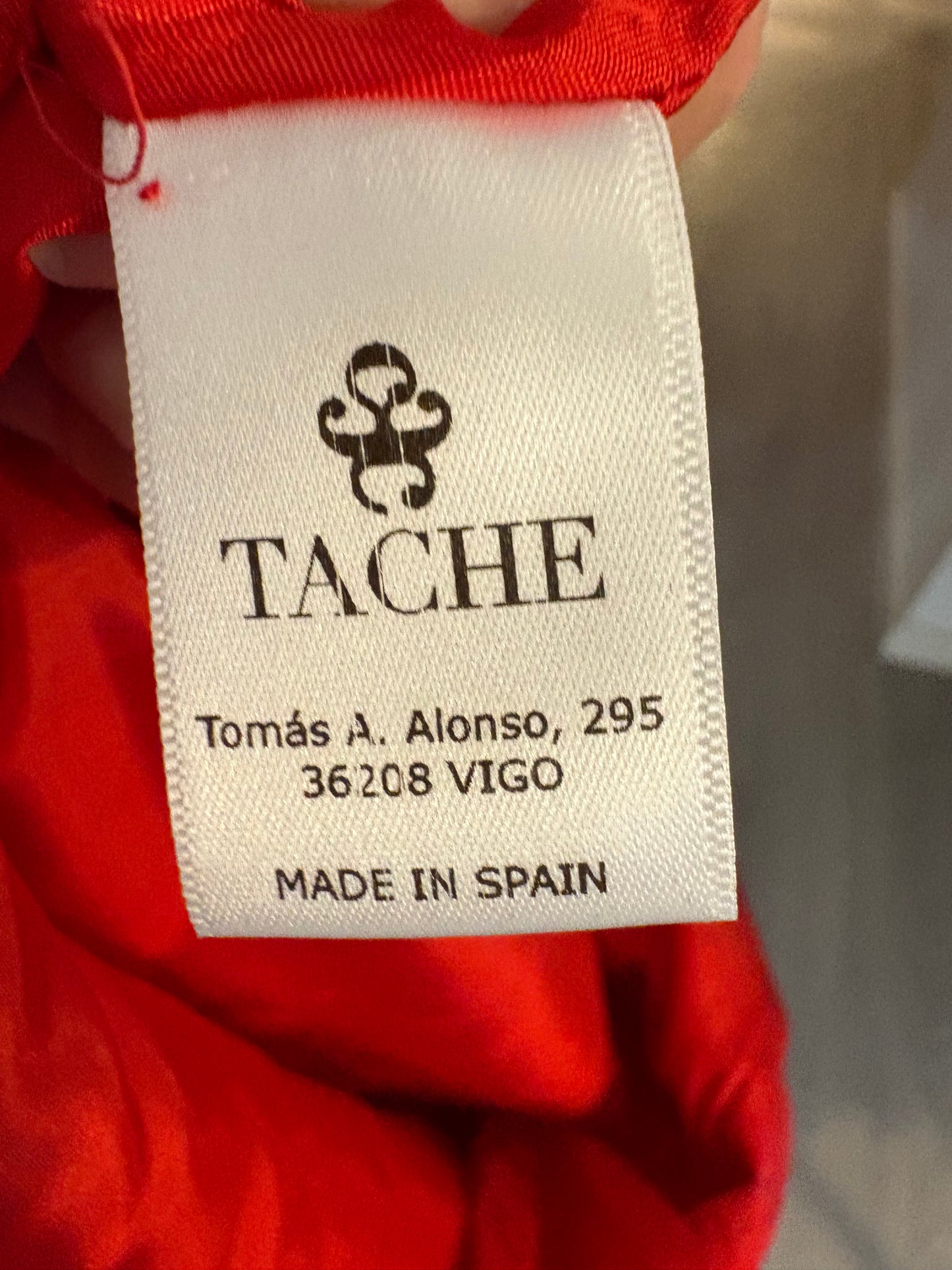 TACHE by CRISTINA MASTACHE. Vestido asimétrico fruncidos. T S