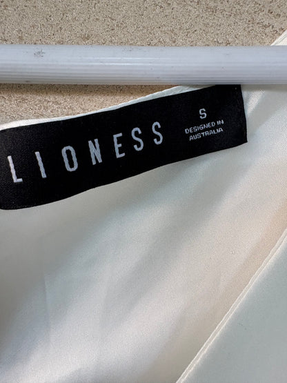 LIONESS. Lencero largo blanco encaje. T S