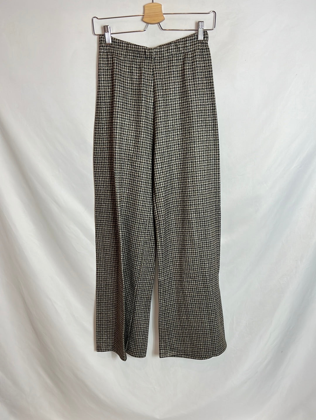 PINPON LILI. Pantalón pata de gallo verde Tu(S)