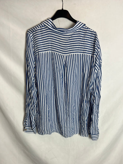 ZARA. Flowy striped blouse. TL( M)