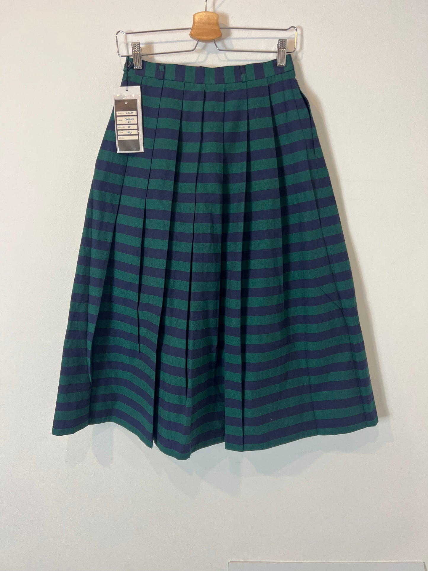 WINDSOR. Striped midi skirt. T 38