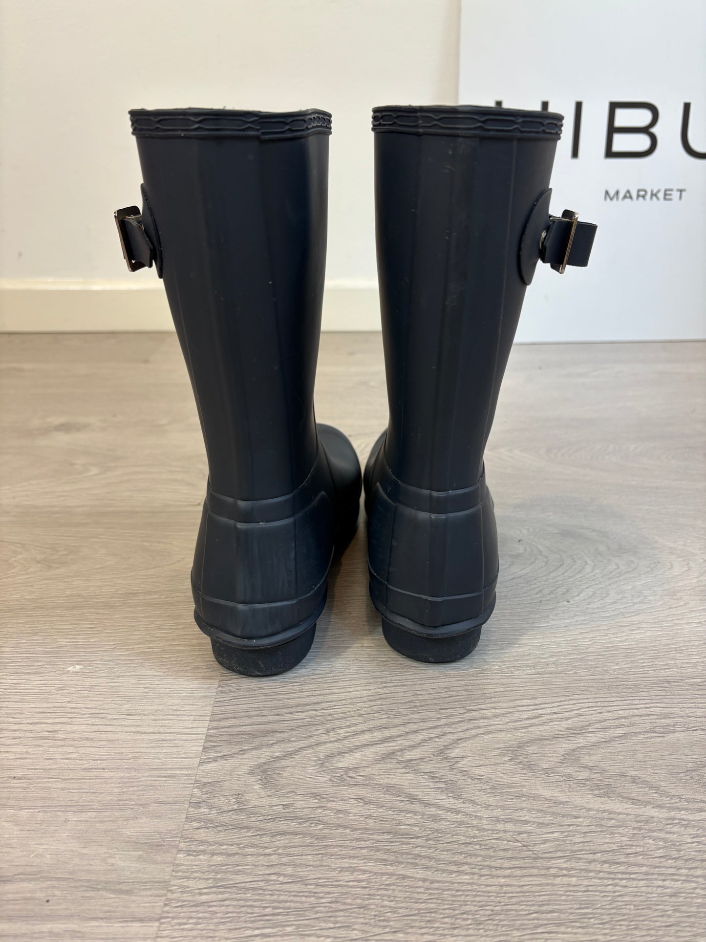 HUNTER. Botas azules media caña