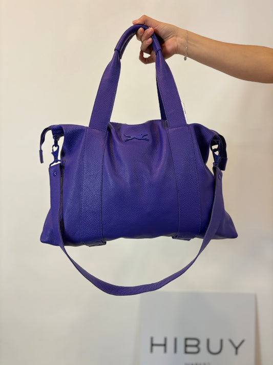 BIMBA Y LOLA. Bolso piel morado
