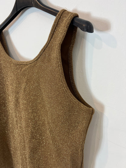 OTHERS. TU(m) Gold Crop Top